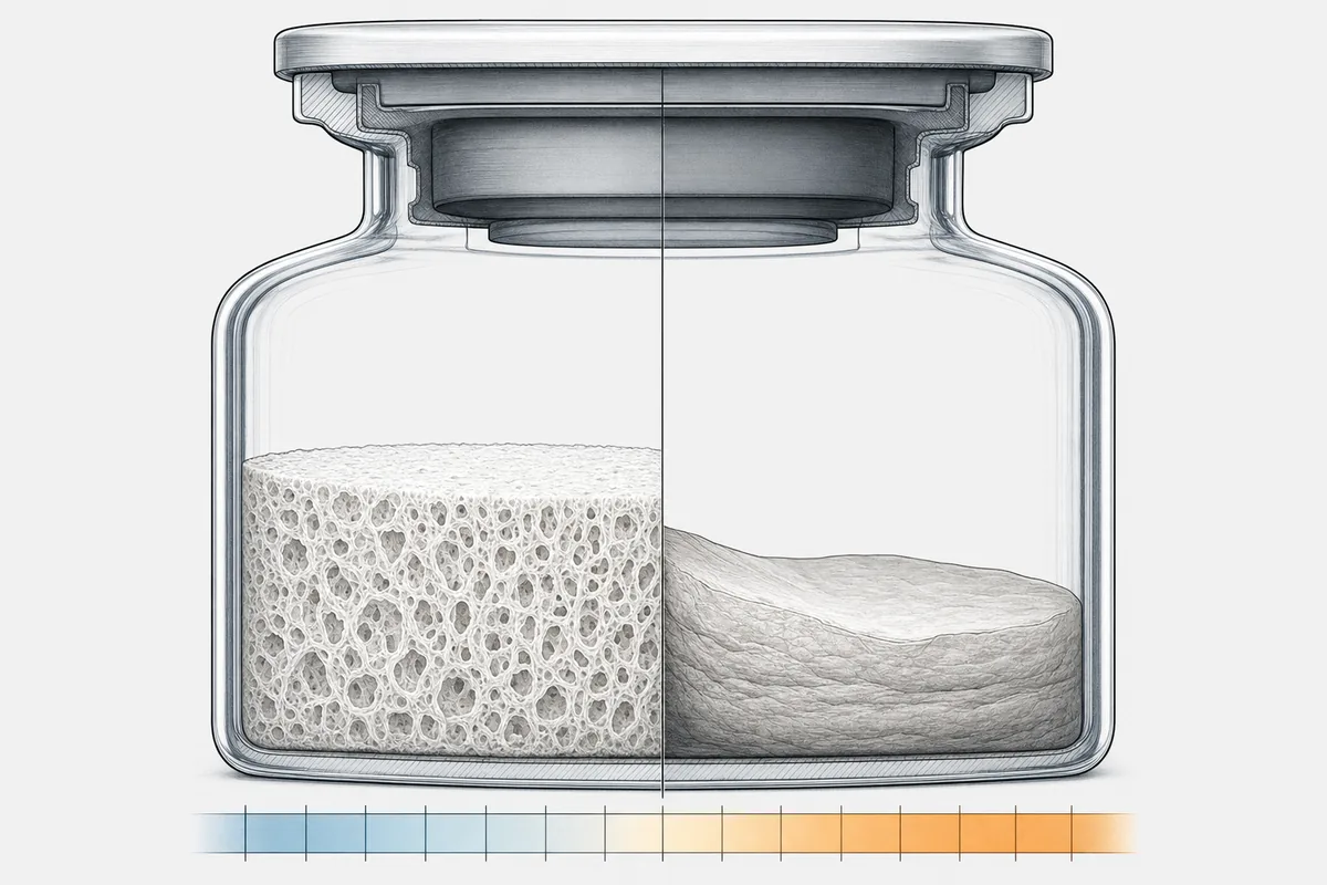 Why a Freeze Dried Cake Collapses